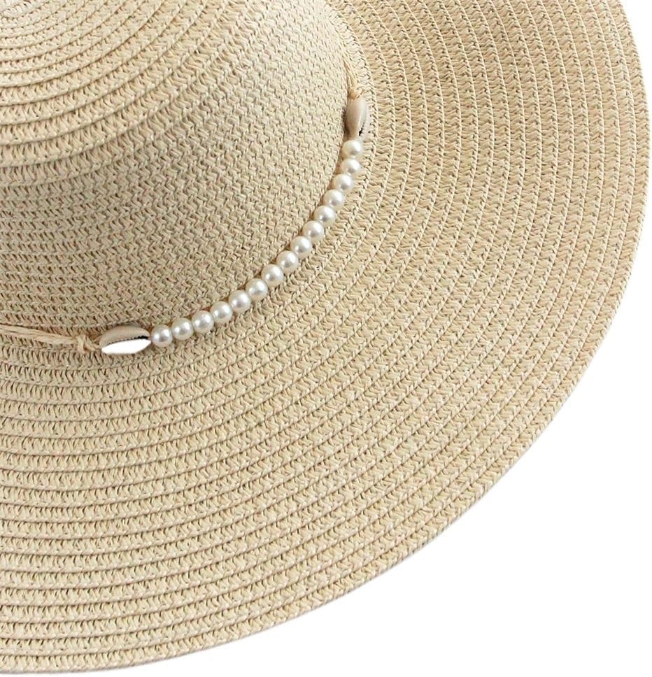 Hat Pearl Wide Brim Beach Sun Protection Shade