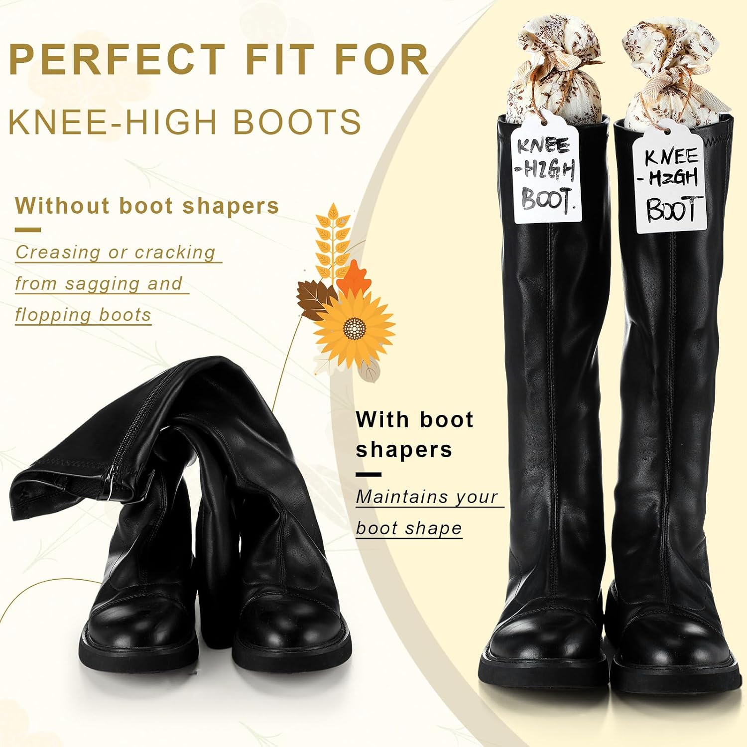 Maiteenly 2pairs Boot Shaper Stand Boot Insert