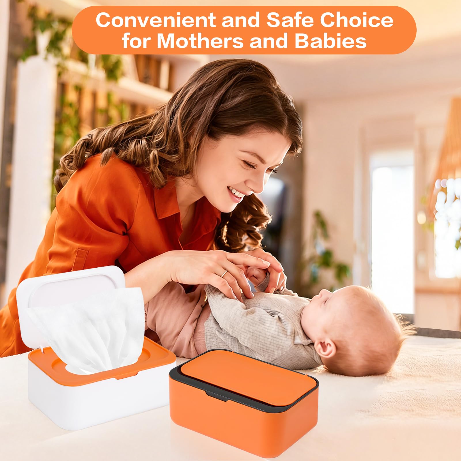 Lot de 8 distributeurs de lingettes pour bébé réutilisables et pochette portable pour lingettes humides, étui rechargeable avec couvercle pour salle de bain, chambre d'enfant, cuisine, bureau, voyage