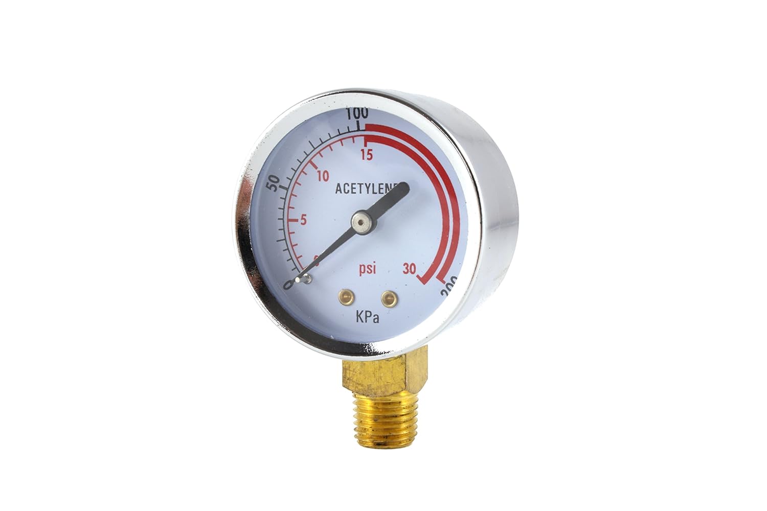 SÜA - Low and High Pressure Gauges for Acetylene Regulator - 2 inches (Pair)