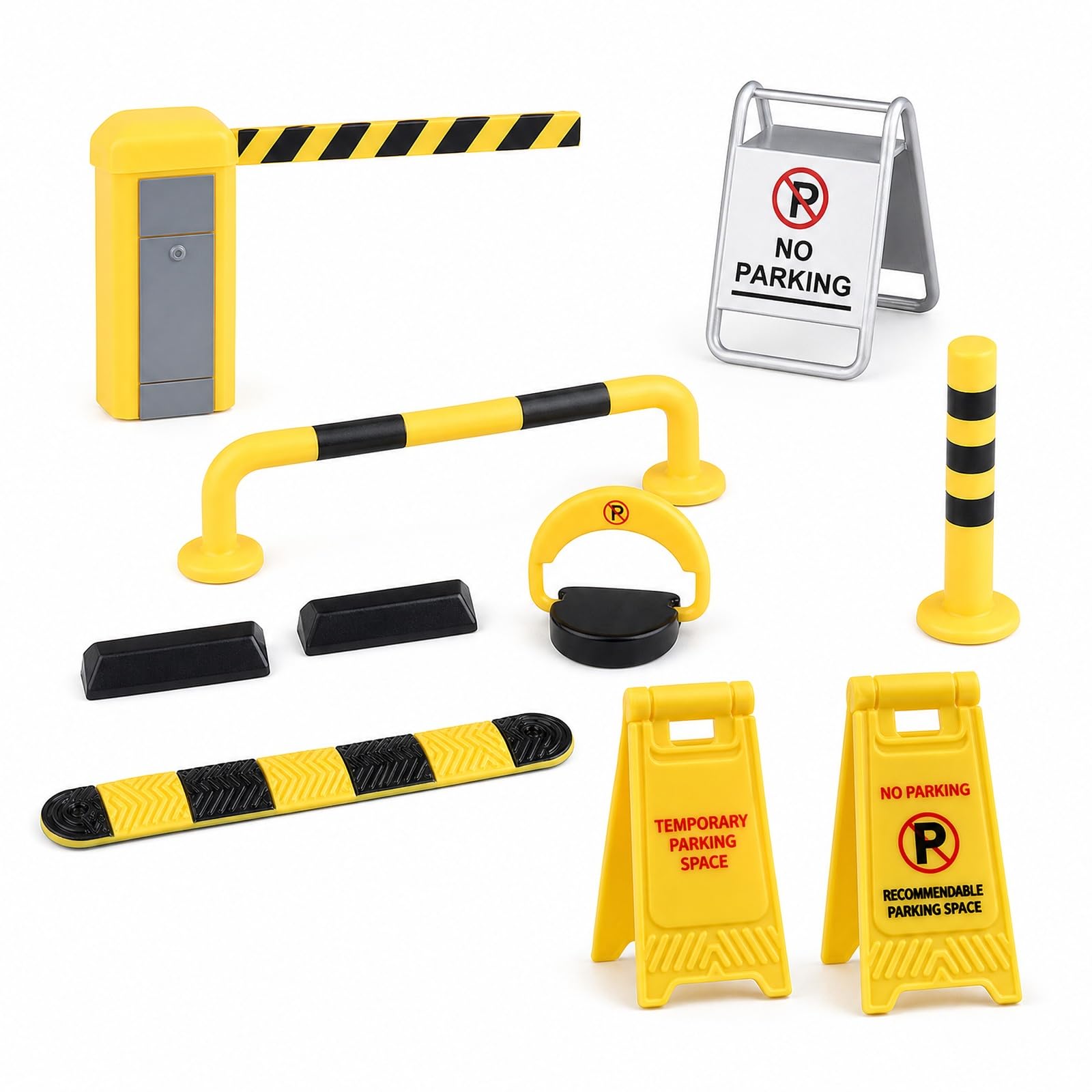 Miniature Traffic Safety Set, 5PCS Desk Decor | Miniature Road Sign Collection, Desk Display Pieces, Miniature Things For Creative Arrangements, Traffic Miniature Toys-image-10