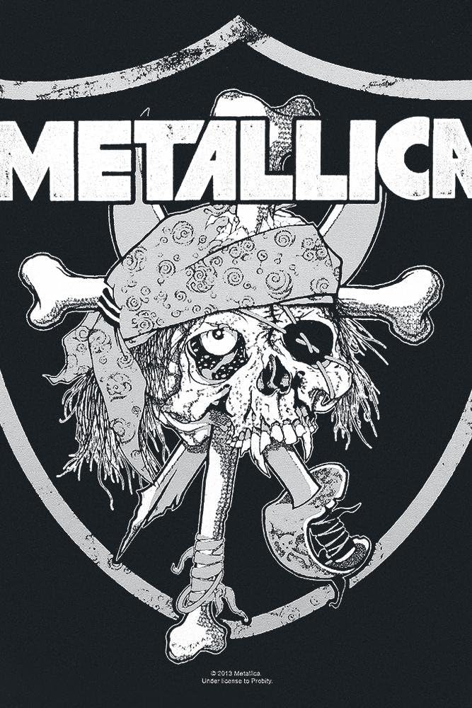 Metallica Backpatch Rückenaufnäher # 13 Raiders Logo