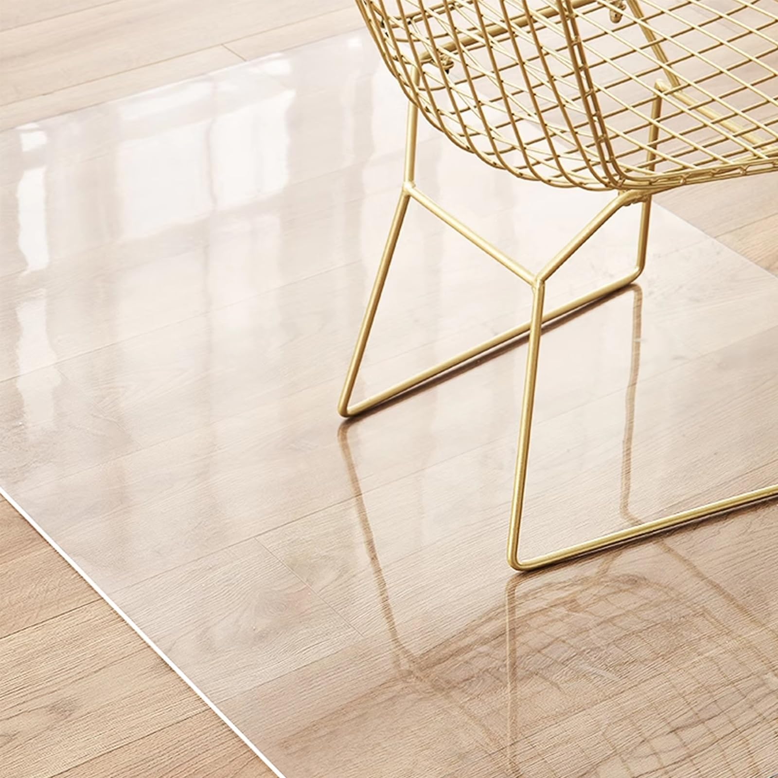 Clear Chair Mat for Hard Floors PVC Desks Scratch Proof Mat Floor Protector Mat for Office Home Kitchen