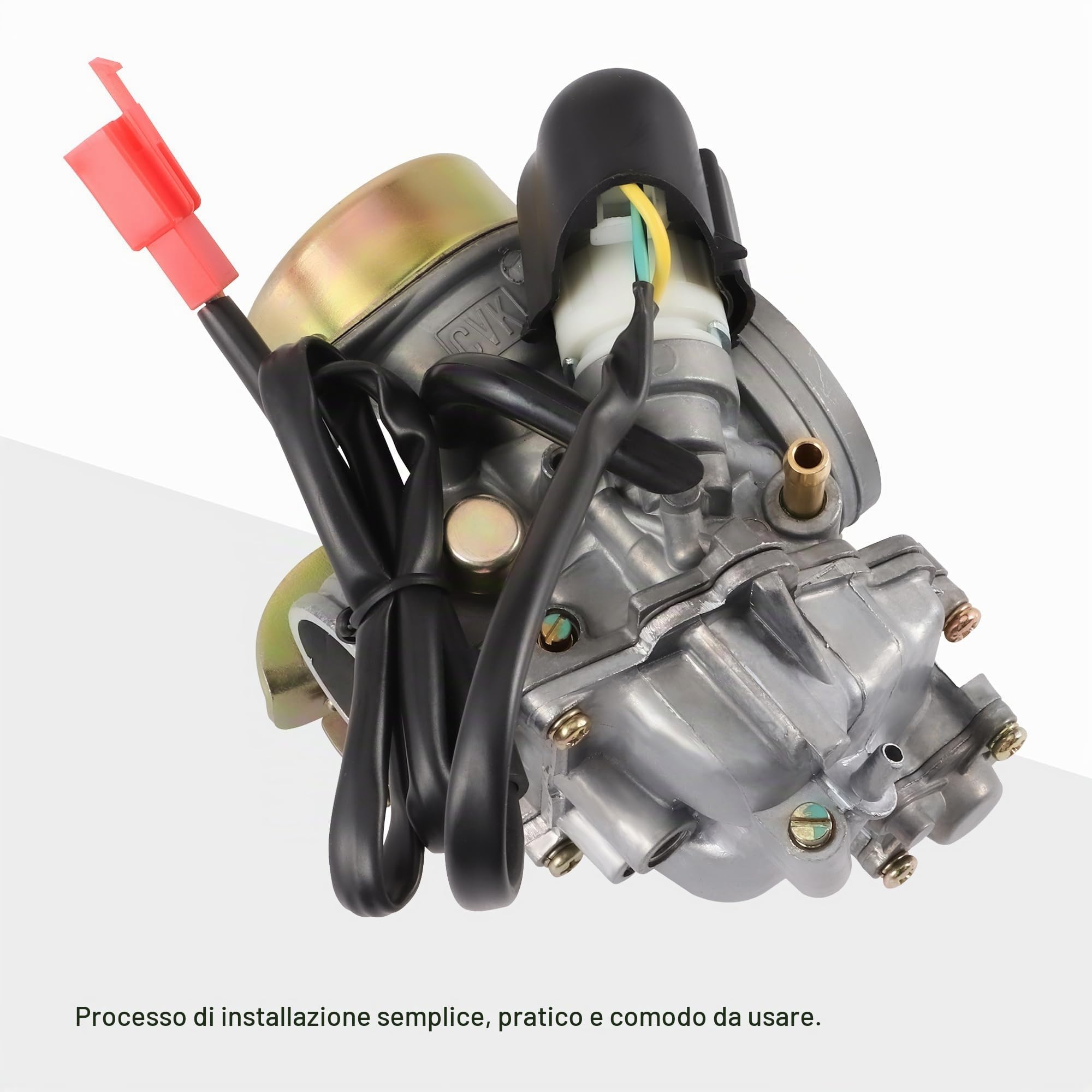 GOOFIT CVK30 CVK 30mm Carburatore con Elettrico Sostituzione per Xmax 250 2006 Linhai 260 Suzuki 125 Quad 265H Scooter Motor ATV 150-250cc Engine ATV Dirt Bike