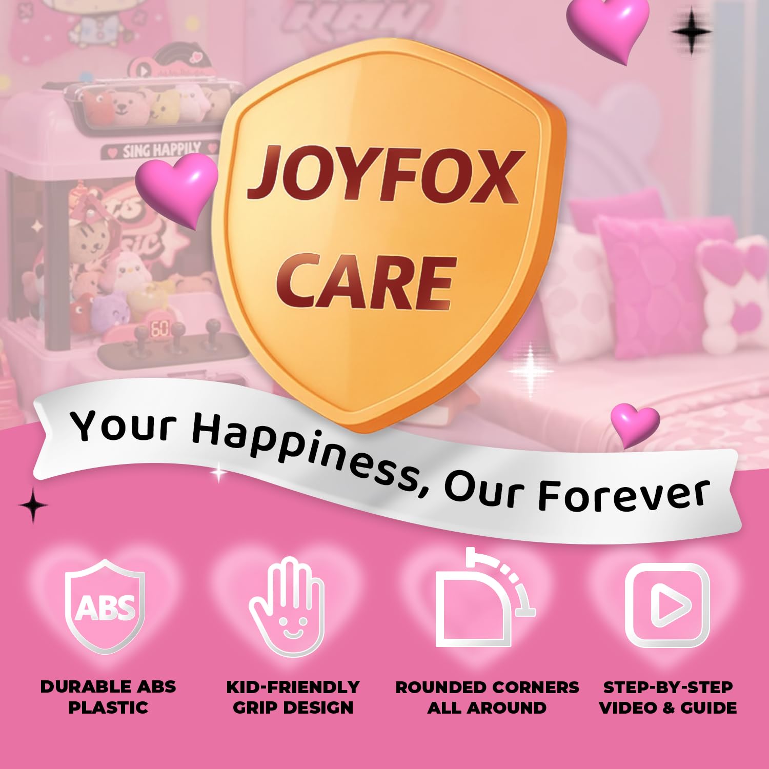 Máquina de garras para niños con control remoto, mini máquina expendedora Y2K para niñas de 3 años en adelante, regalos de cumpleaños para niñas con juguete de peluche y esponjoso, decoración de 7