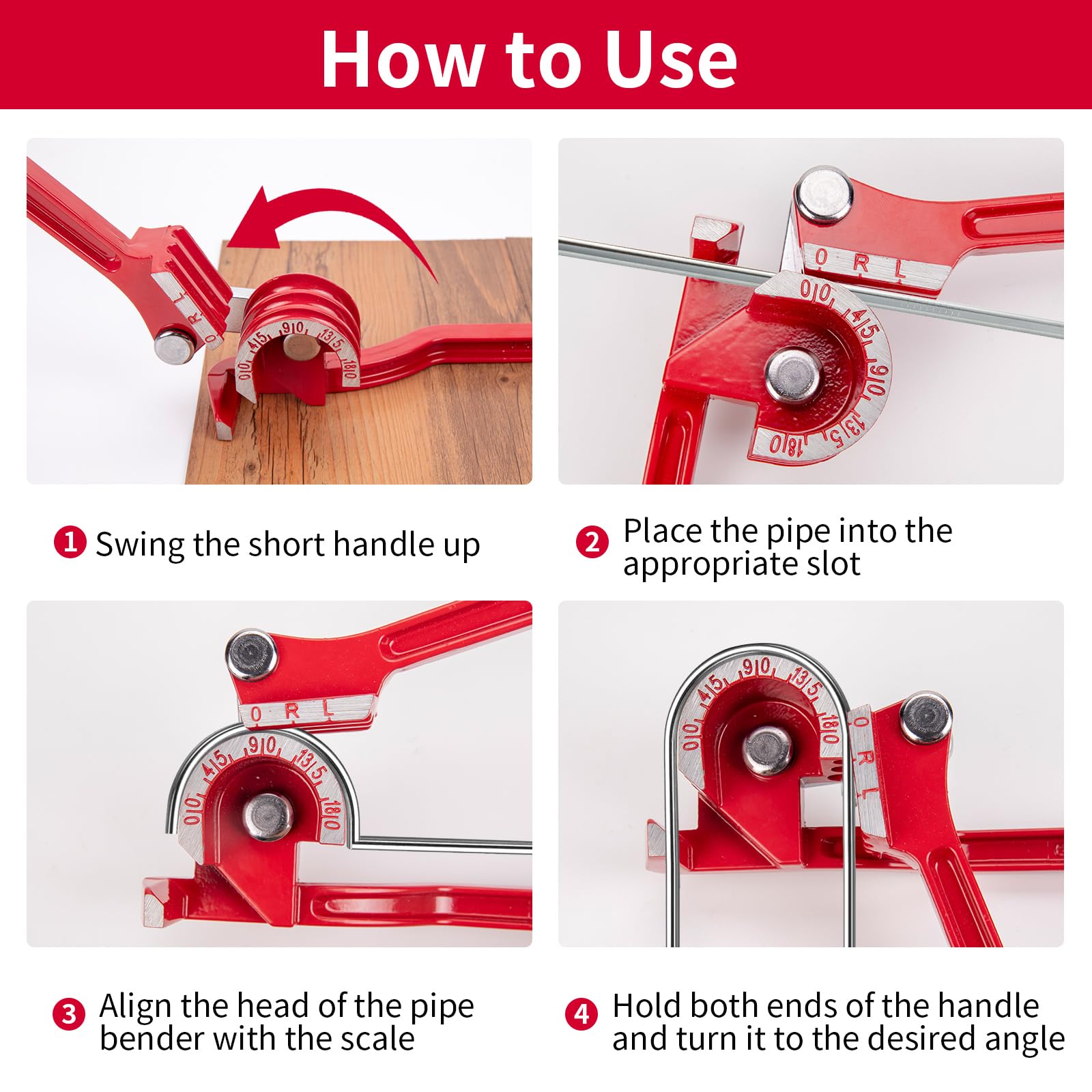 Pipe Bender,3-in-1 Tube Bender 180 - Image 4