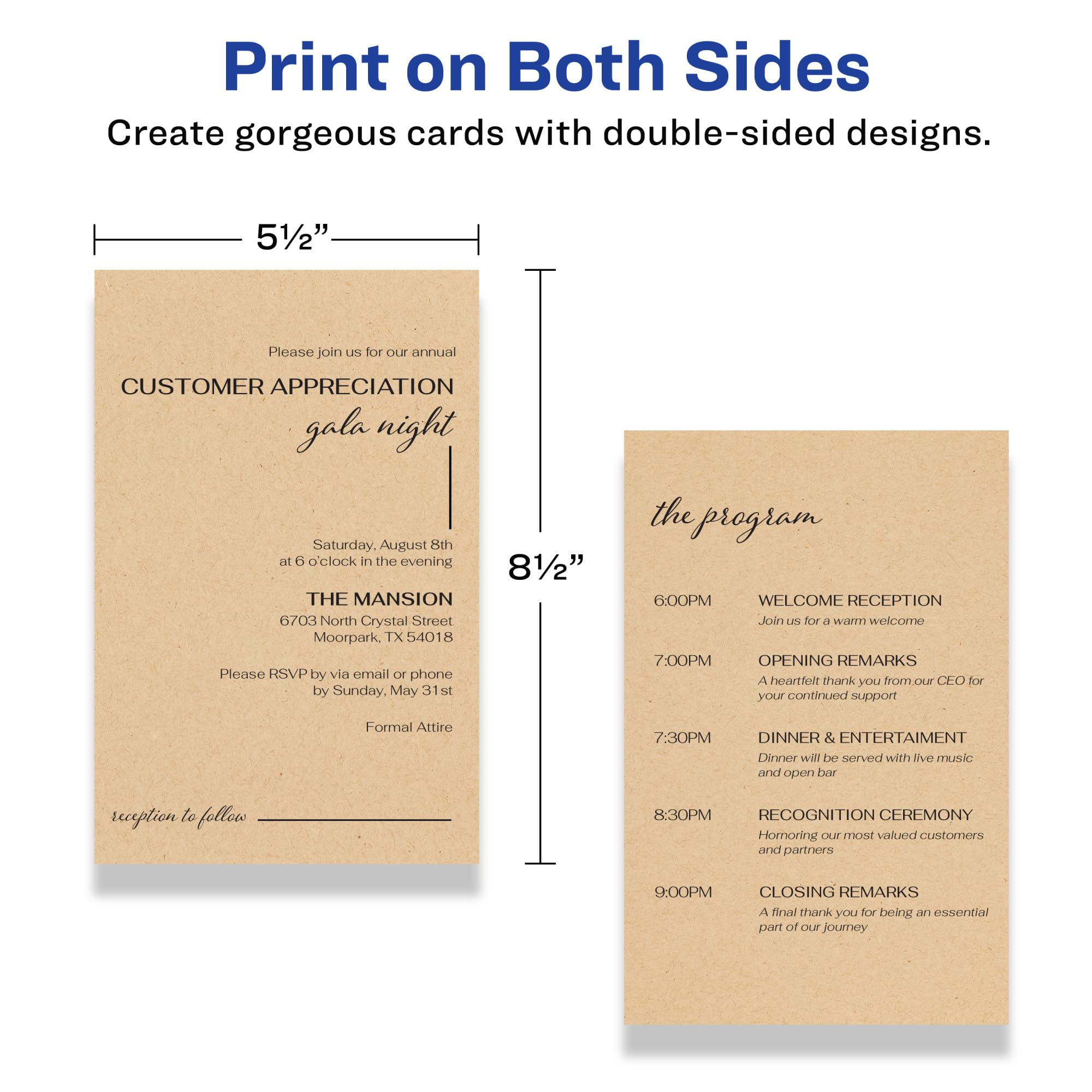 Avery Printable Invitation Cards