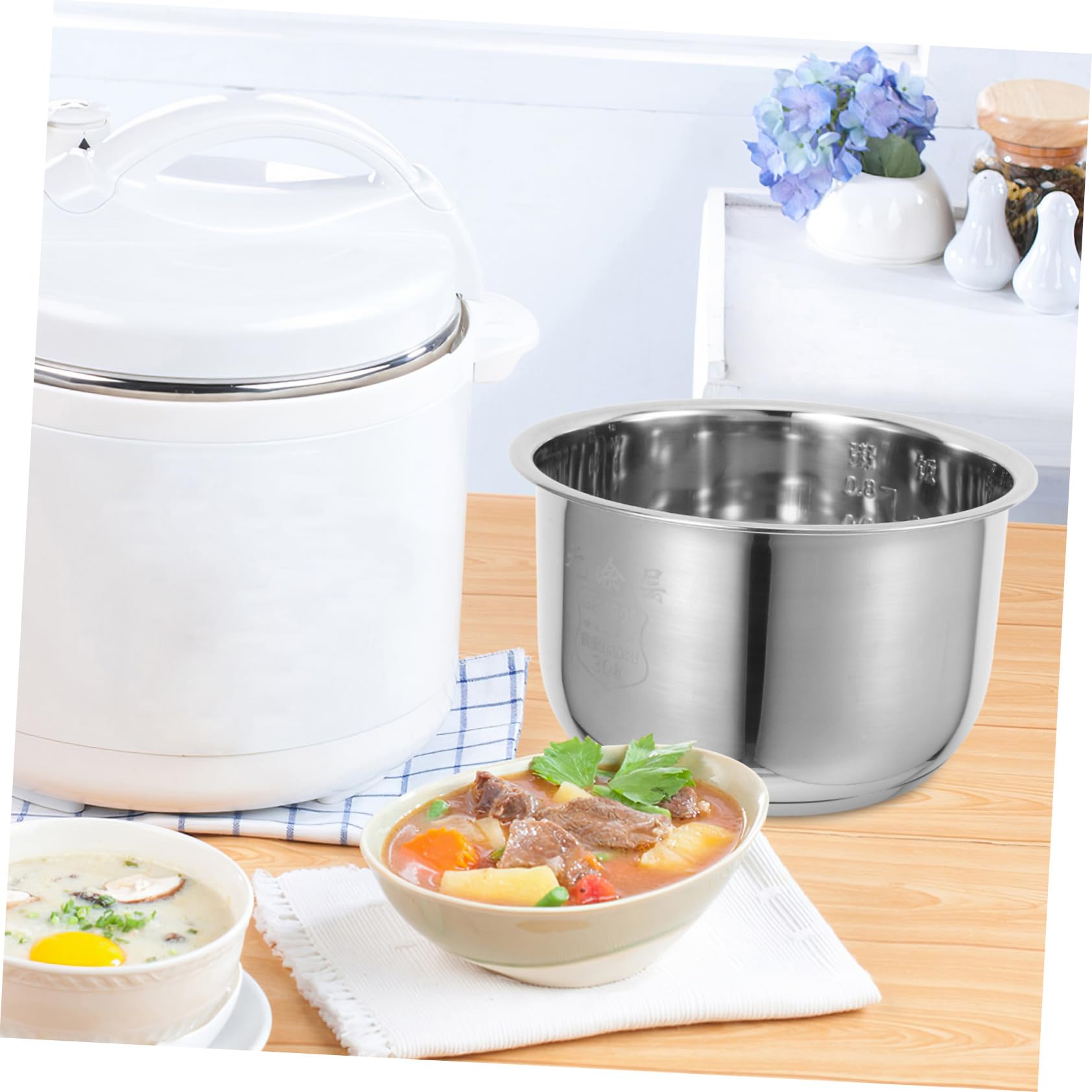 Cuve Intérieure en Acier Inoxydable 1,6 L de Cuiseur à Riz Électrique