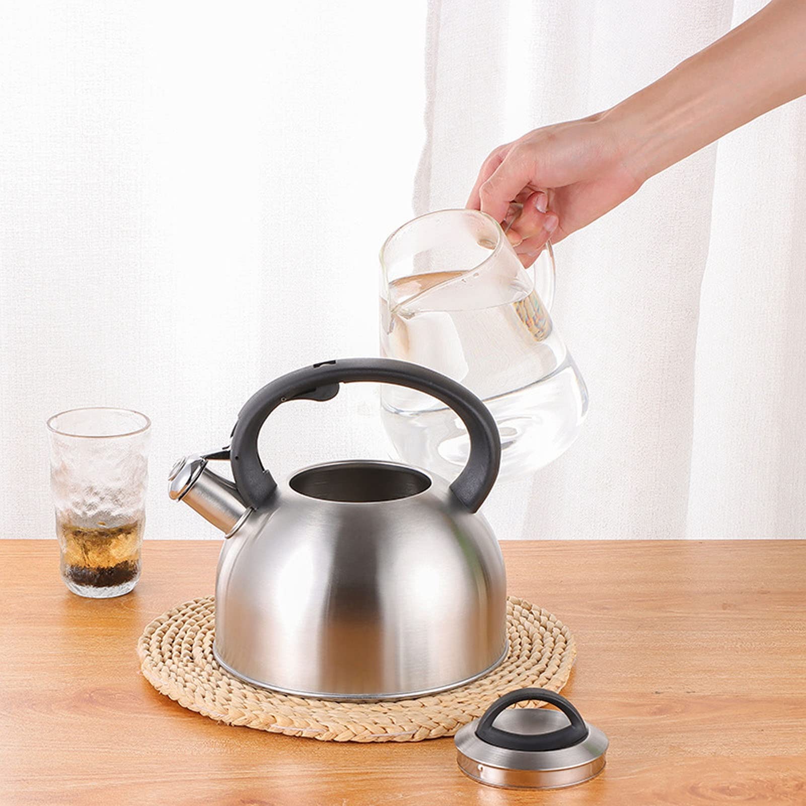 Théière Sifflante De Qualité Alimentaire Realwin 3L Pour Le Café Bouilloire Siff