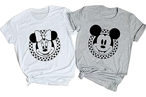 Retro Mickey Checkered Short Sleeve T-Shirt