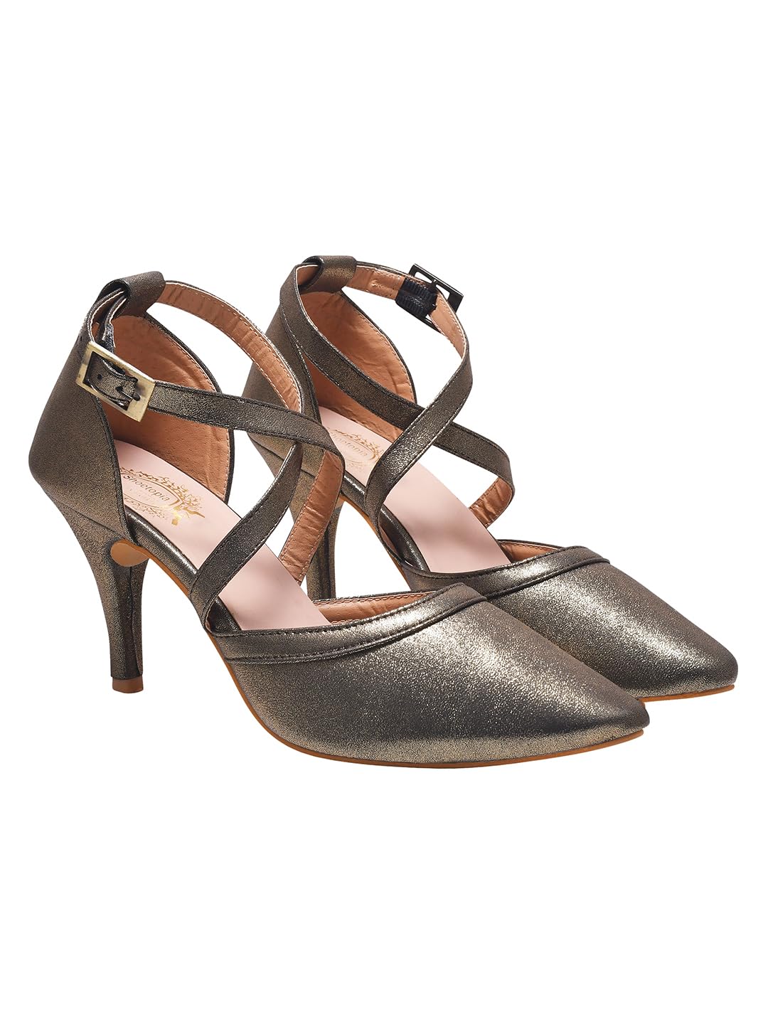 Solid Criss-Cross Straps Pumps for Women & Girls