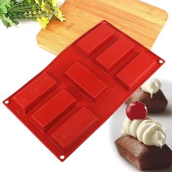 7 Cavities Shallow Rectangle Ladder Shape Silicone Cake Dessert Mold French Pastry Mousse Moulds Ice Cube DIY Household Kitchen