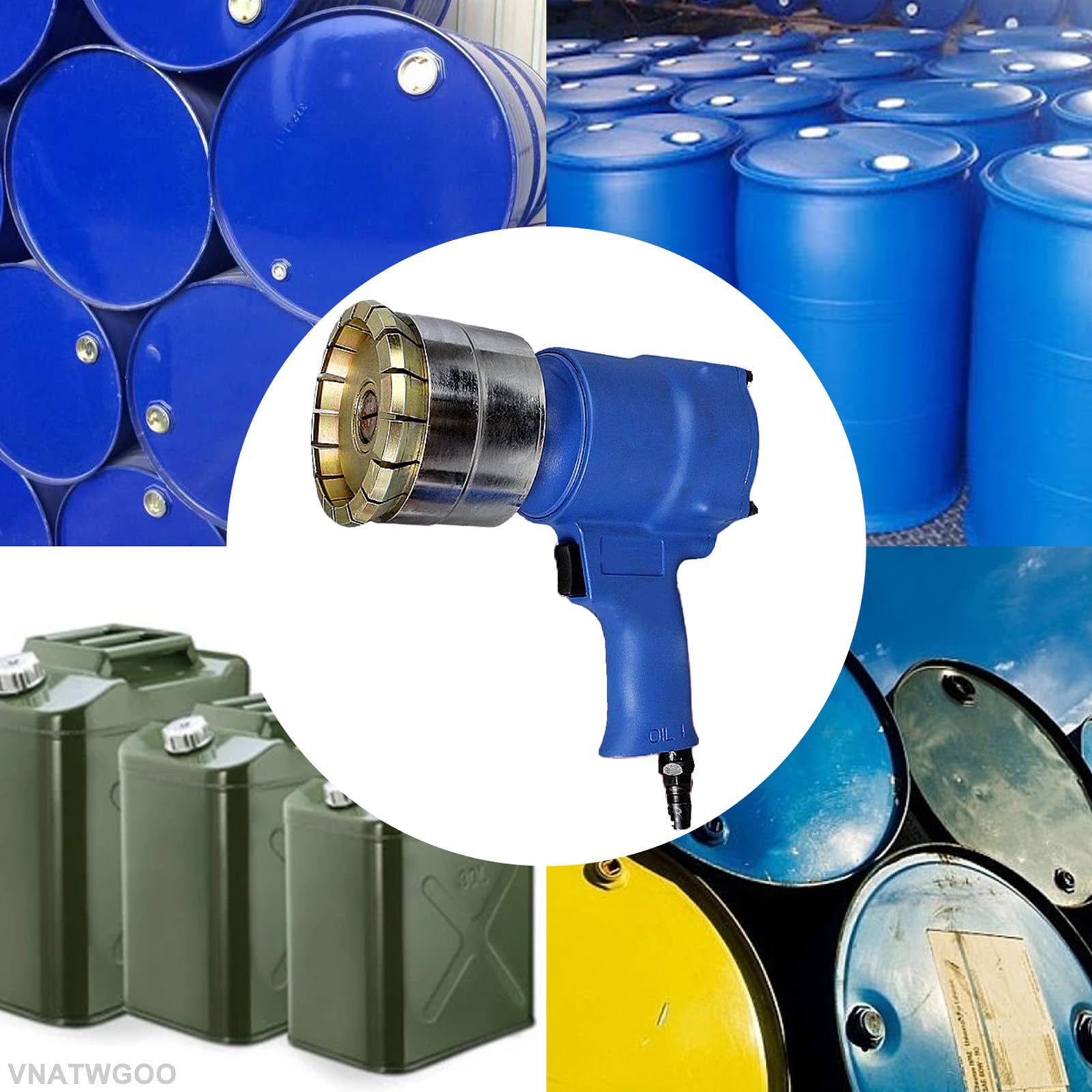 Pinza Sigillatrice Per Fusti Petrolio 200L - Pneumatica Portatile Per Barili Da 30-75mm - Foto 3