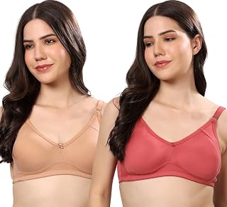 London Hills Regular Everyday Non Padded Cotton Bra for Woman | Bra Full Coverage for Women | Innerwear for Women | Full C... Price In India