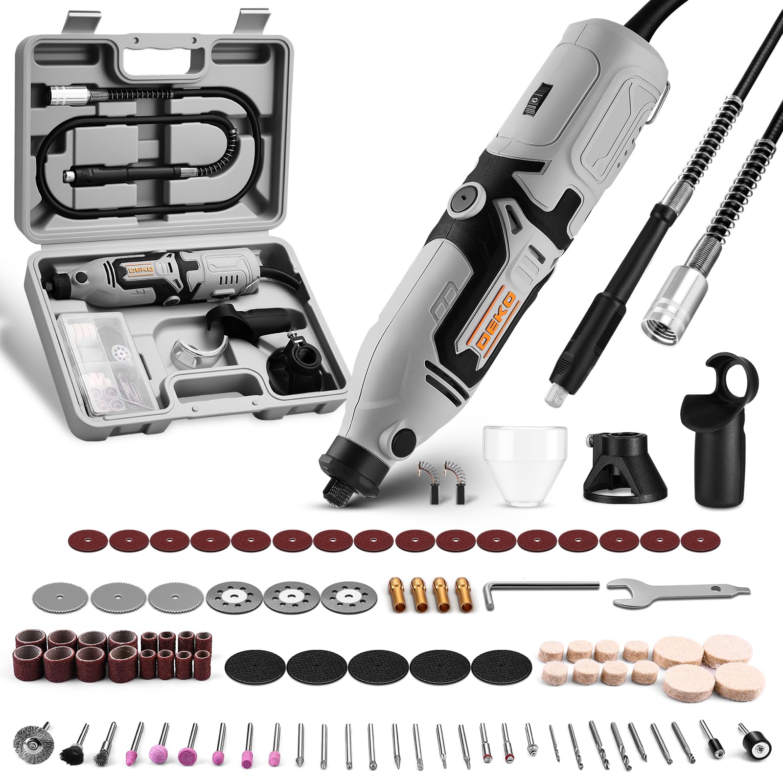 DEKOPRO Rotary Tool Kit - 127 Accessories -1