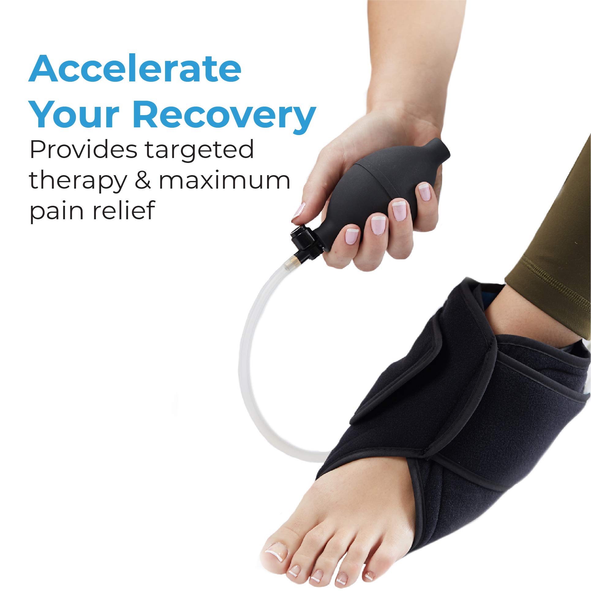 Vive Ankle Ice Pack Wrap Foot Cold / Hot Compression Brace