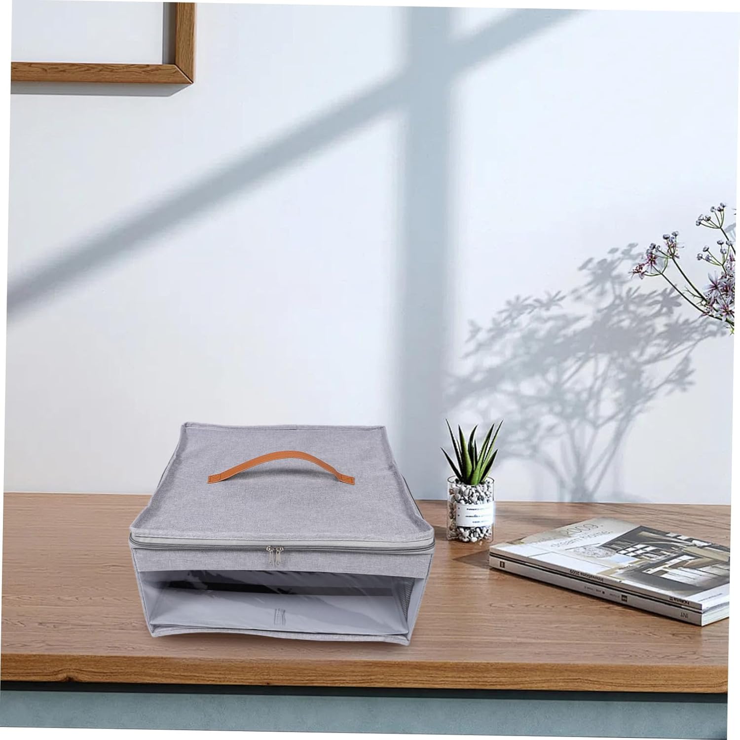 Detachable Shoulder Strap Hat Box Travel Cap Organizer Case Portable Cap Carrier for Women Men Hat Storage