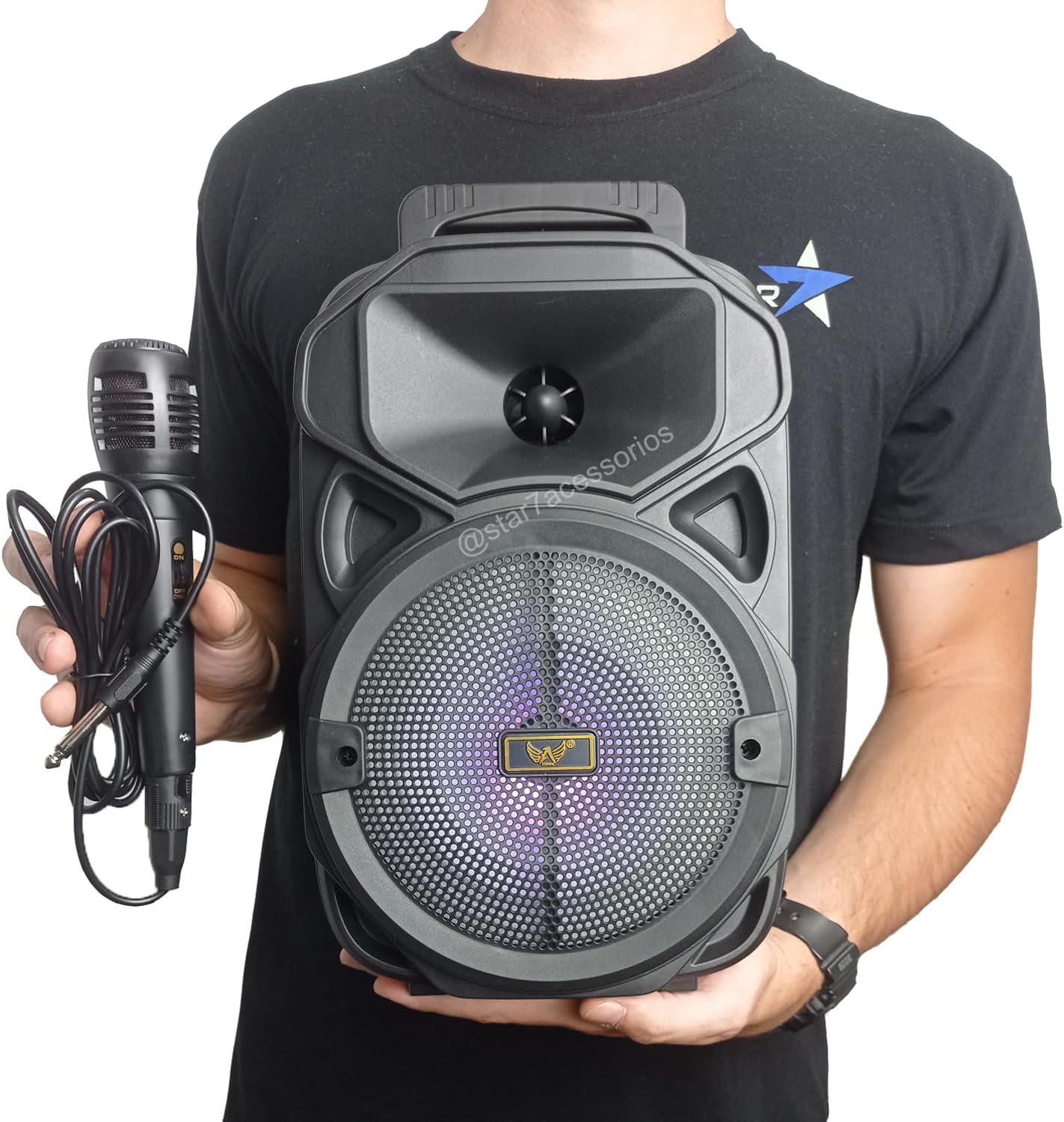 Review da Caixa De Som Bluetooth Amplificada: O Karaokê Que Vai Transformar Suas Festas! 5 71eoDmhgiIL. AC SL1500