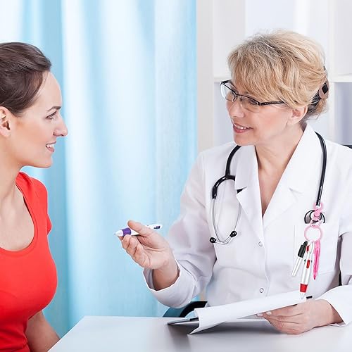 Miniatura 6 de Fainne Paquete de mini rotuladores para enfermera, bolígrafos para enfermera, incluye resaltador de punta, rotulador permanente, bolígrafo retráctil