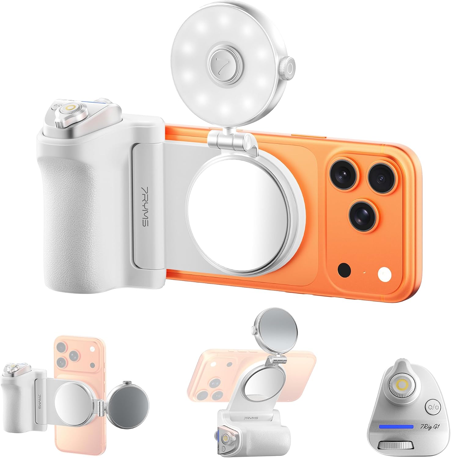 7RYMS 7Rig G1 Camera Grip & 7Lite L1 Selfie Light Creator Kit