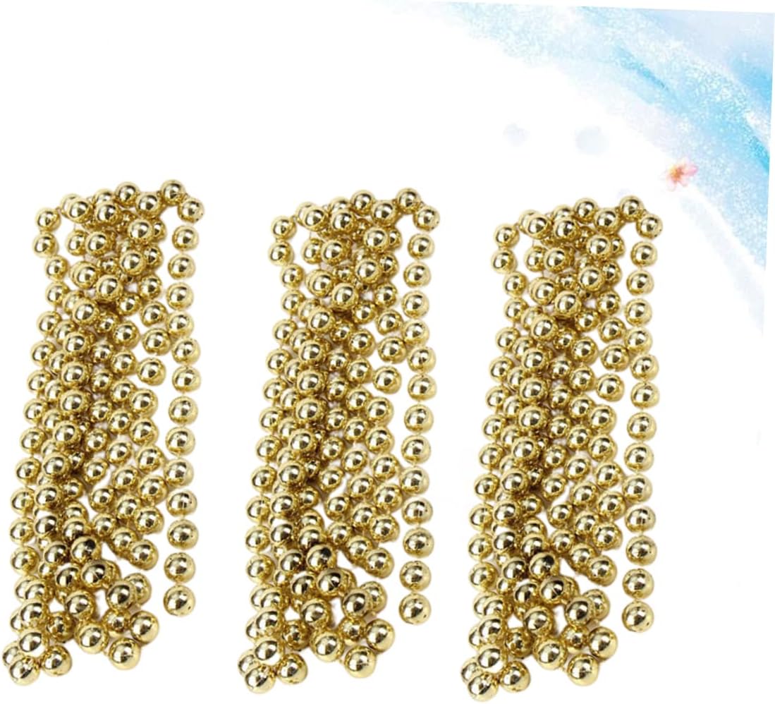 1.5m Christmas Tree Balls Chain 10mm Bead Chain Decorations Set for Xmas Tree Decorations Party
