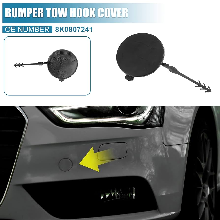 Amazon.com: X AUTOHAUX Car Front Bumper Tow Hook Cover
