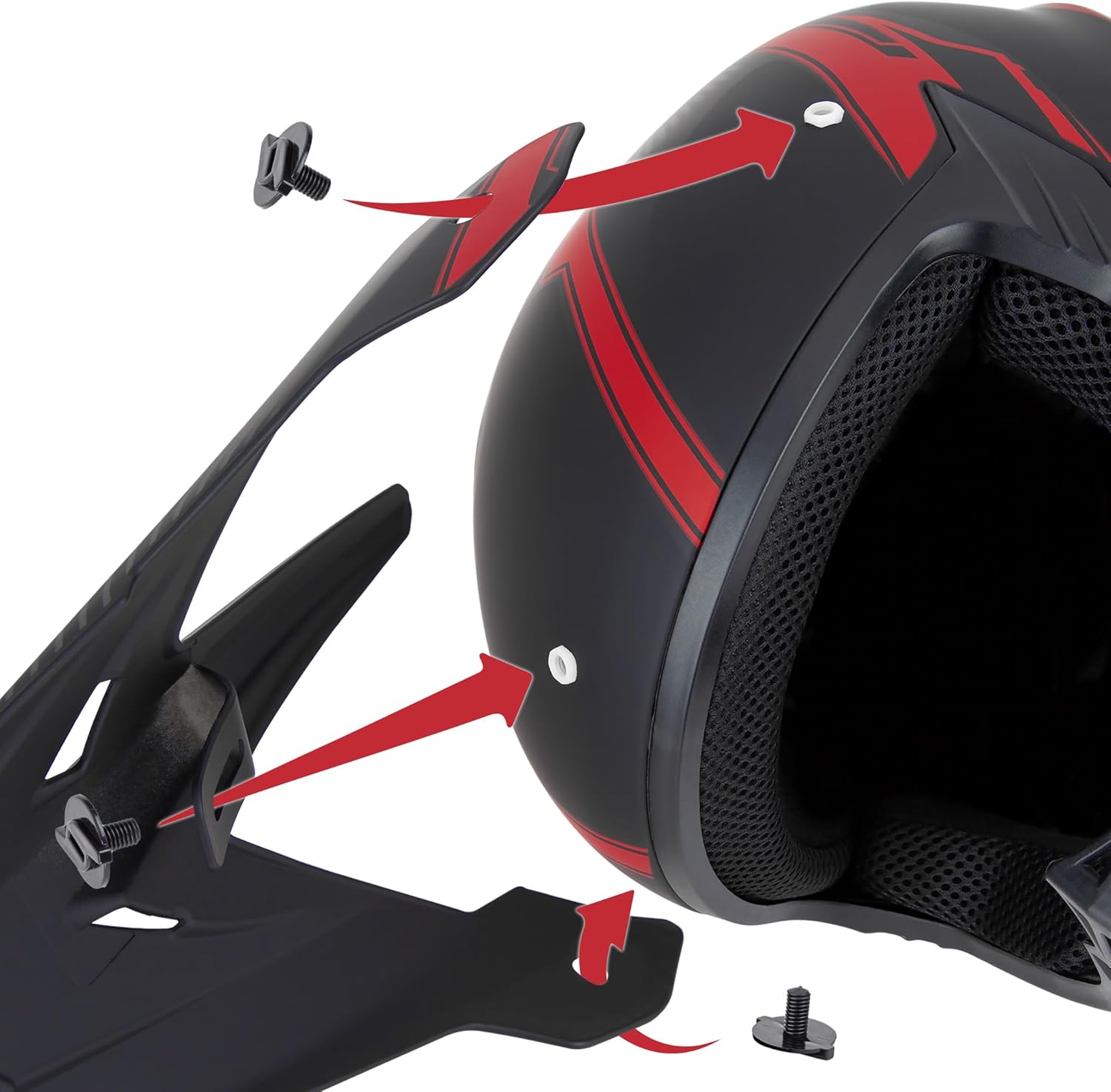 CARTMAN Adult Dirt Bike Helmet, DOT Approved Full Face Motorcycle Helmet, Matte Black and Yellow for Motocross, ATV, Offroad, Dirtbike