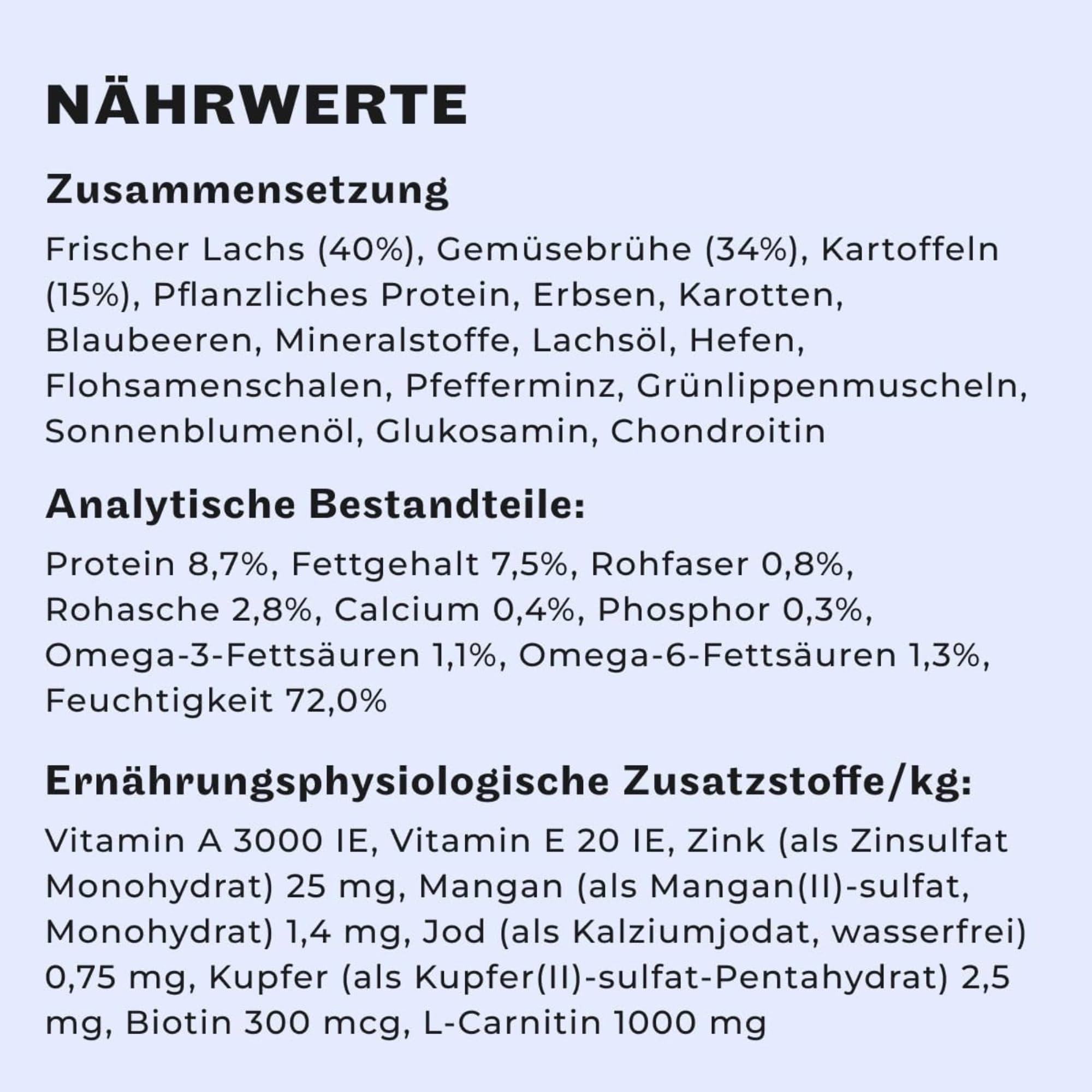 HEY HOLY Premium Nassfutter für Bulldoggen | 6X 750g Hundefutter für ausgewachsene Bulldoggen mit Lachs | Hochverträglich aus natürlichen Zutaten