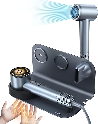 Secadores de pelo para el cabello, soporte de secador de pelo iónico montado en la pared, 110000 RPM pequeño secador de pelo para mujeres, secador