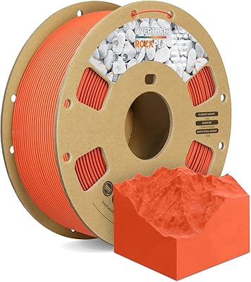 32 - OVERTURE Rock PLA Filament 1.75mm, Marble PLA 3D Printer Filament 1kg Spool (2.2lbs), Dimensional Accuracy +/- 0.02 mm, Fit Most FDM Printer...
