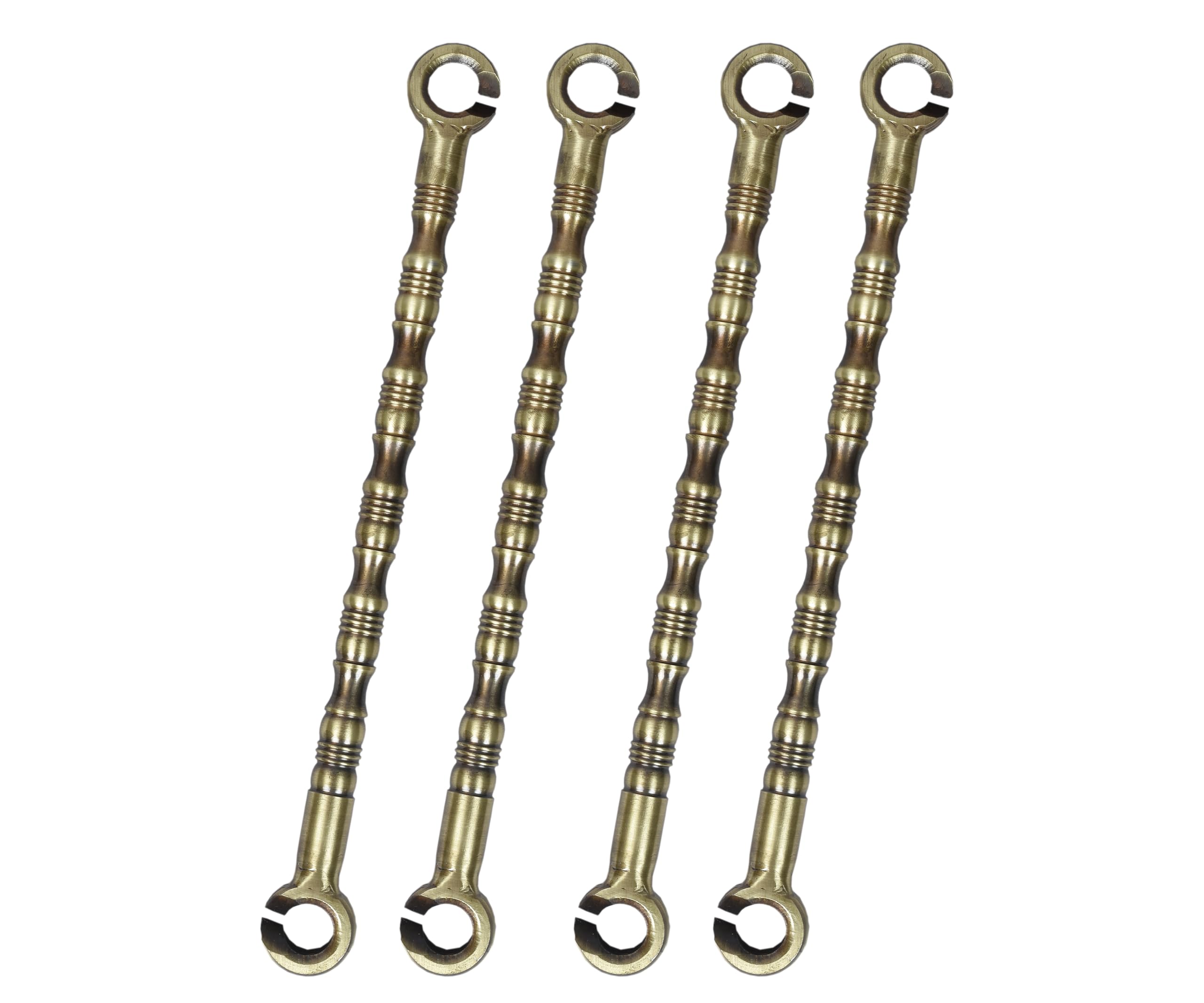 Trendy Creation Hub 16 mm Stainless Steel Antique Golden Finish Kalash Design Swing Chain Links Brass Jhula for Indoor Outdoor Pack of 4-image-30