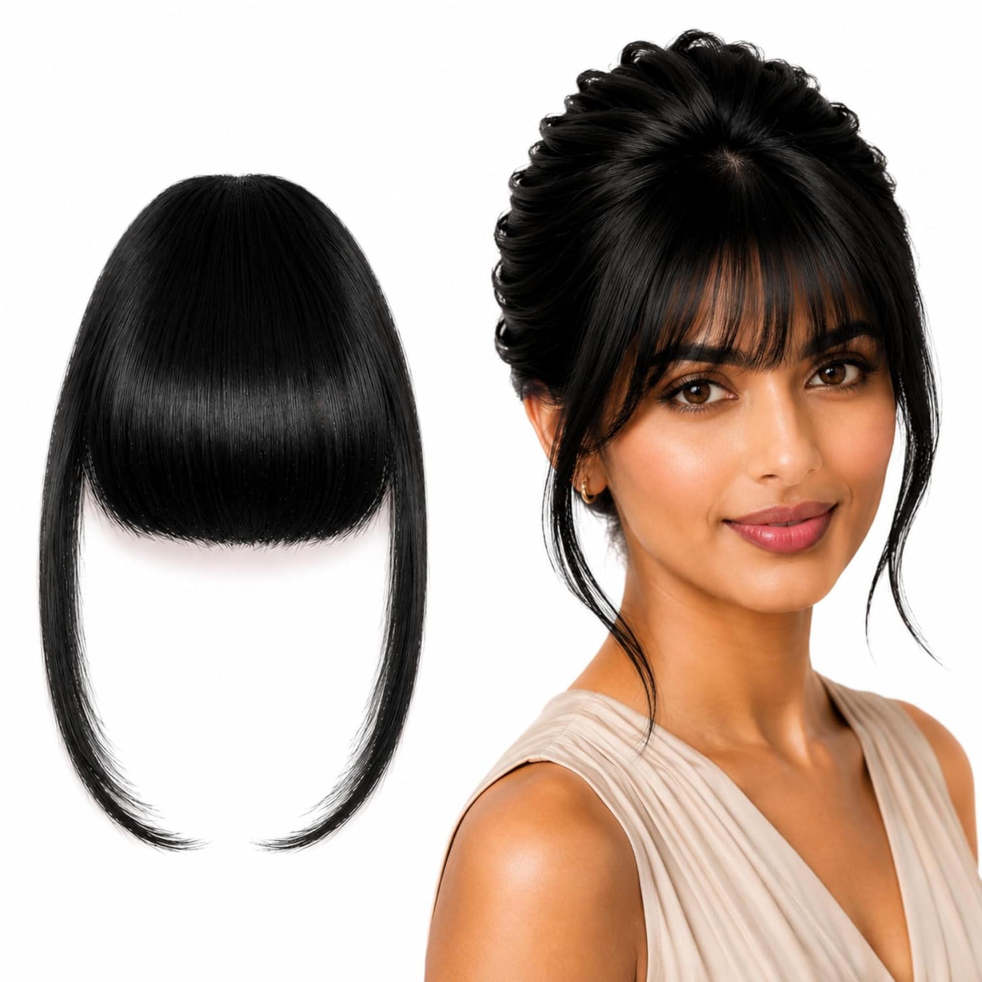 Natural Human Hair Front Bangs Extension
