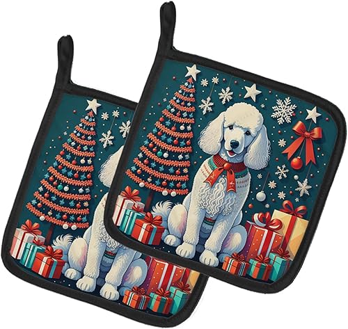 Miniatura 8 de Fawn Pug - Par de soportes para ollas de Navidad