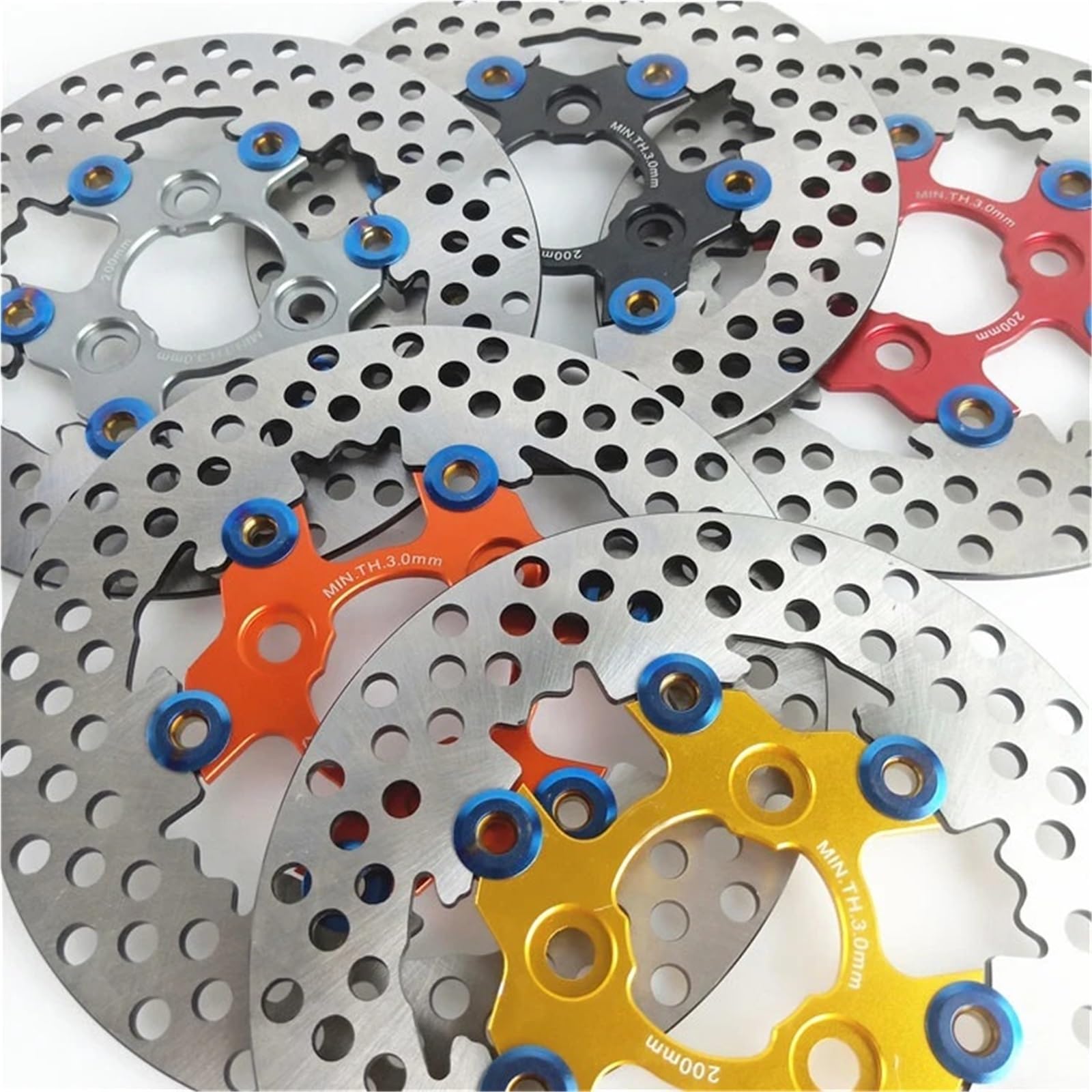 Disco Freno Per Moto Da 220 Mm E 260, Pinza, Ruote Anteriori Posteriori, 3 Fori Per Scooter Disco Dischi Freno Anteriore