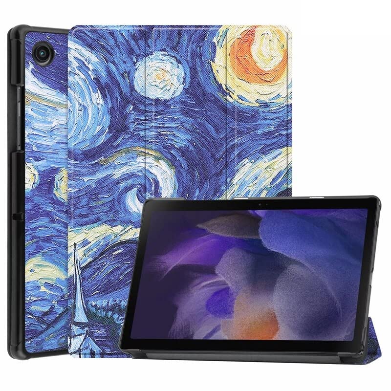 SwooK Cover Case for Samsung Galaxy Tab A8 10.5 Inch 2022 Model SM-X200 X205 X207 Ultra Slim Lightweight Hard Back Flip Cover with Tri-Fold Stand Case (Sea, Galaxy Tab A8 10.5 inch)-image-27