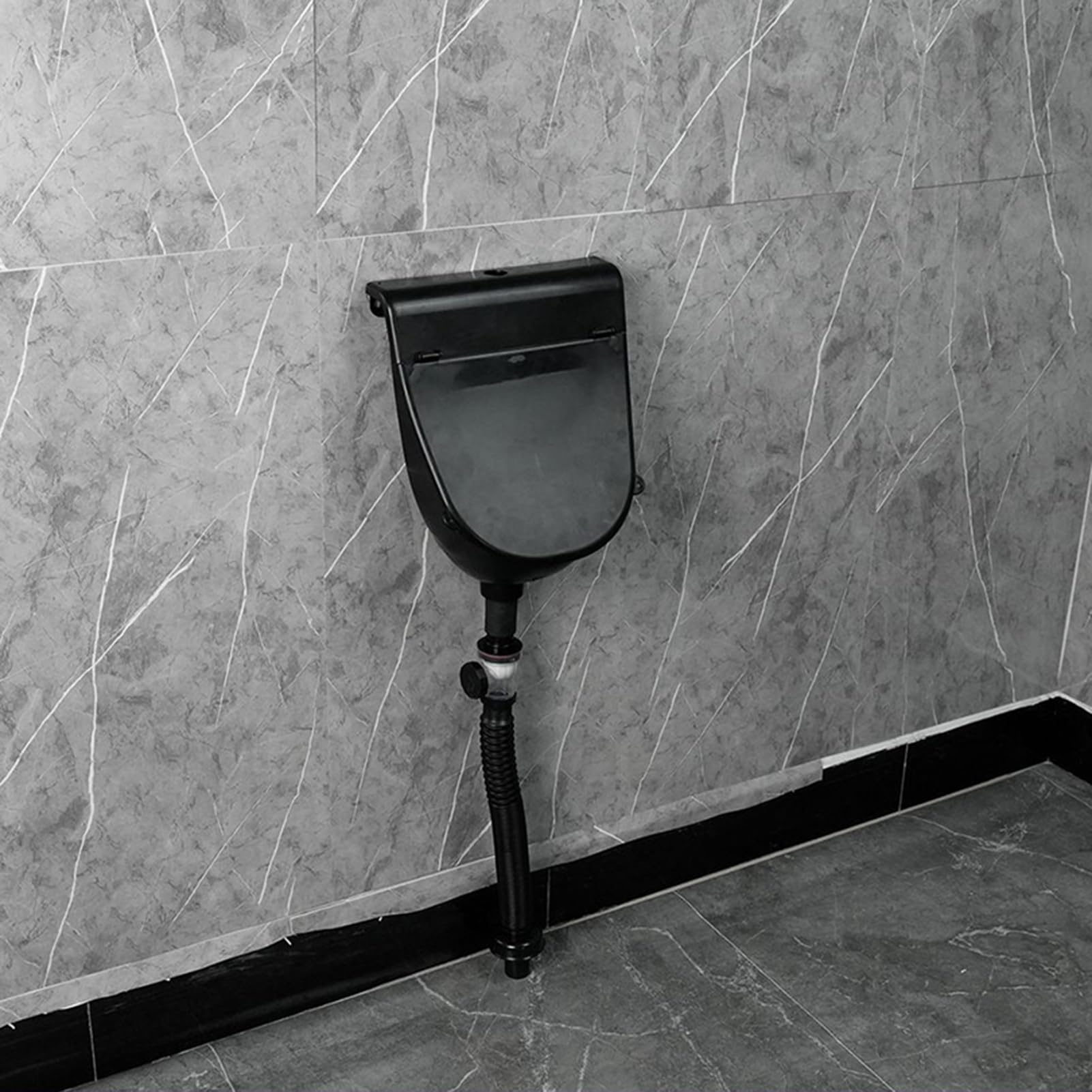 Wasserloses Urinal Für Männer | Wandmontiert Mit Deckel | Geruchlos & überlaufsicher | Für Haus & Garten