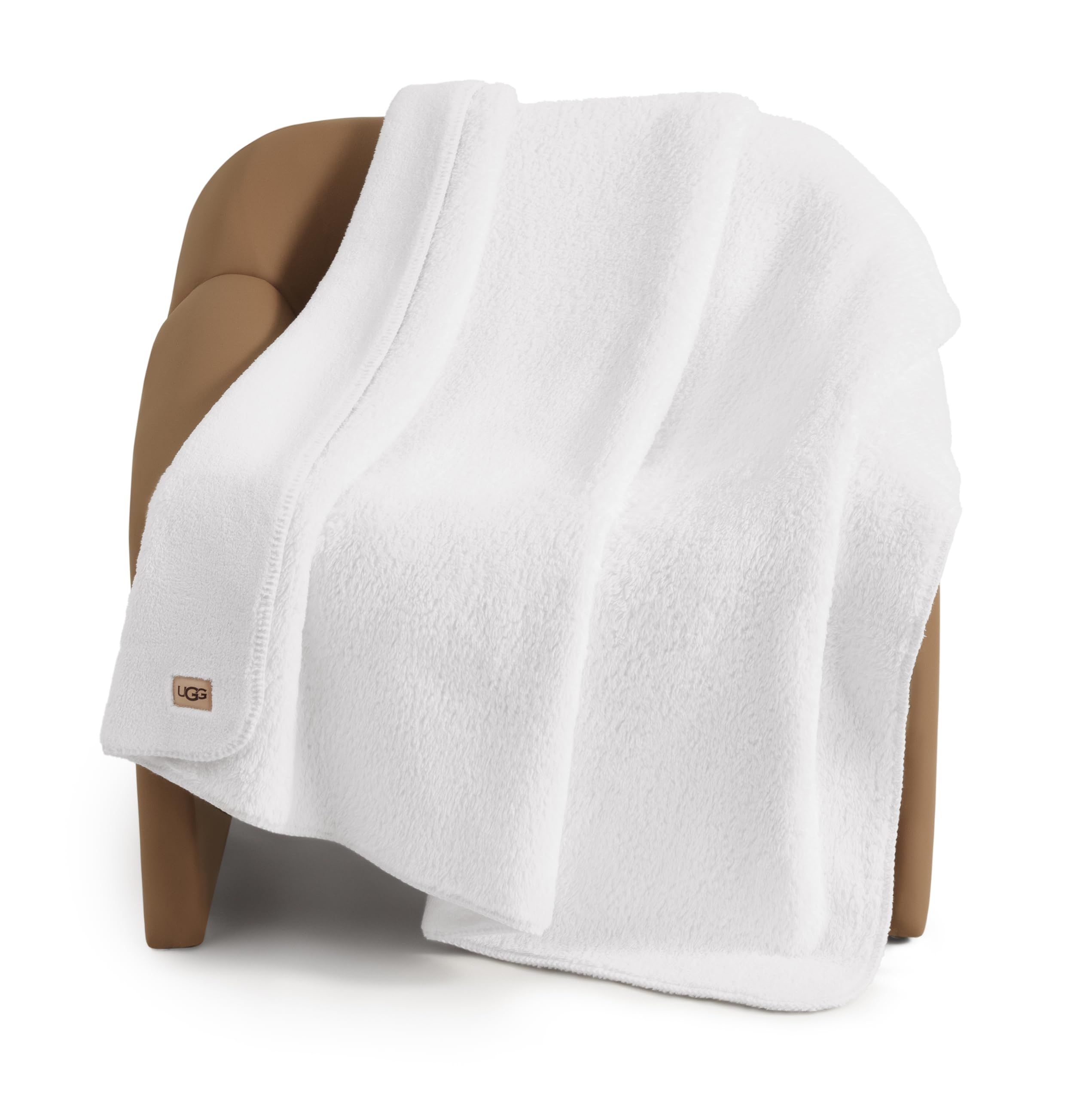 Whitecap Throw Blanket, Plush Fleece Blanket, 50" x 70", White