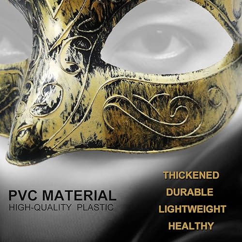 Miniatura 5 de Máscara de mascarada para hombre, veneciana, vintage, retro, para carnaval, cosplay, Mardi Gras, fiesta de máscaras, Halloween