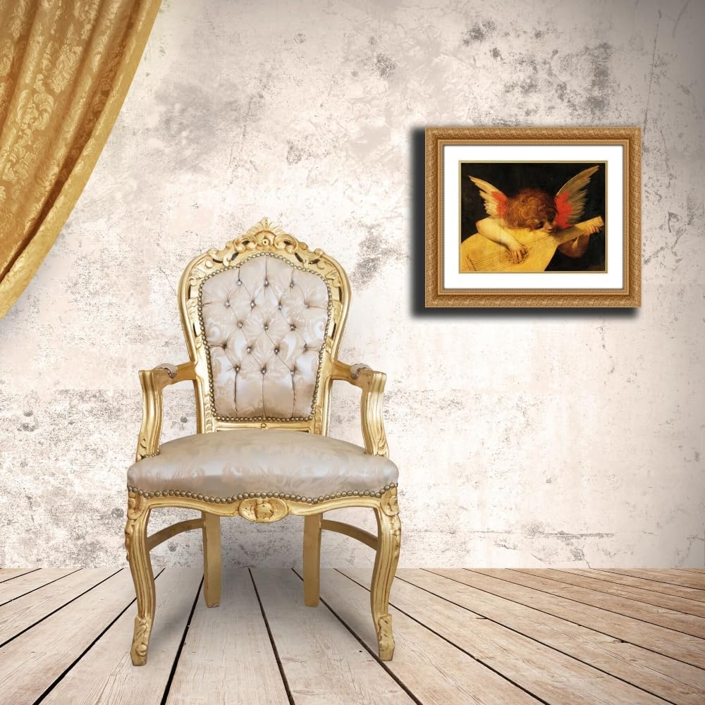 ArtDirect Angelo musicante (detail) Custom Framed Art Print Giclee Print or Canvas Options with Various Sizes and Customization by Rosso Fiorentino