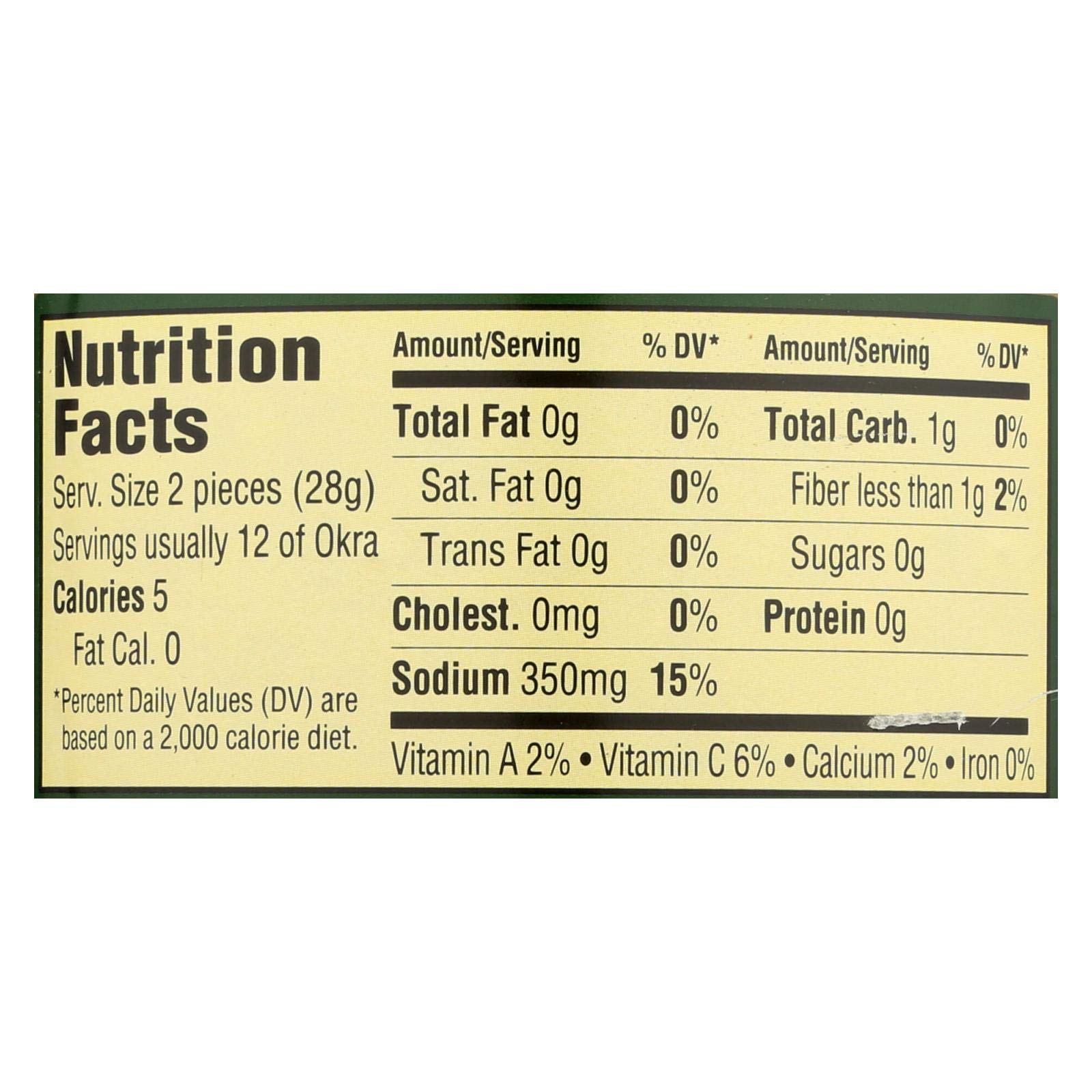 Talk O Texas Okra Pickled Mild, 16-ounce Jars (Pack of 6)