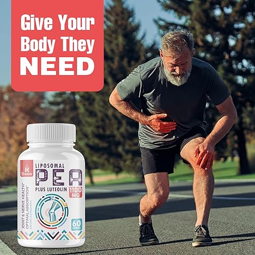 Miniatura 6 de Palmitoiletanolamida liposomal 1000 mg + luteolina 100 mg, guisante micronizado 99% altamente purificado - absorción y biodisponibilidad mejoradas,