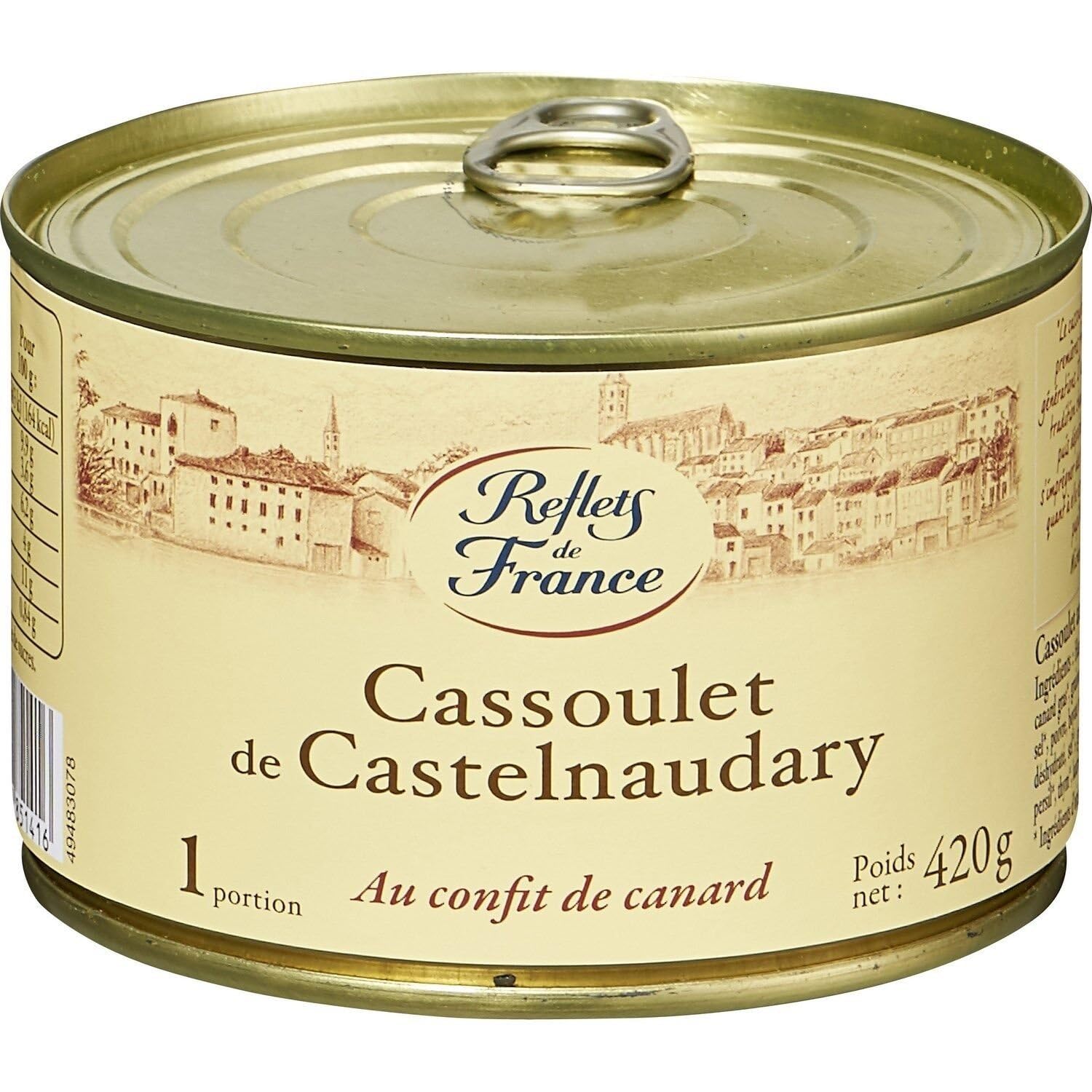 REFLETS DE FRANCE – Cassoulet Authentique de Castelnaudary, Saveur Riche et Gourmande (Boîte 420g) - Le Lot De 3
