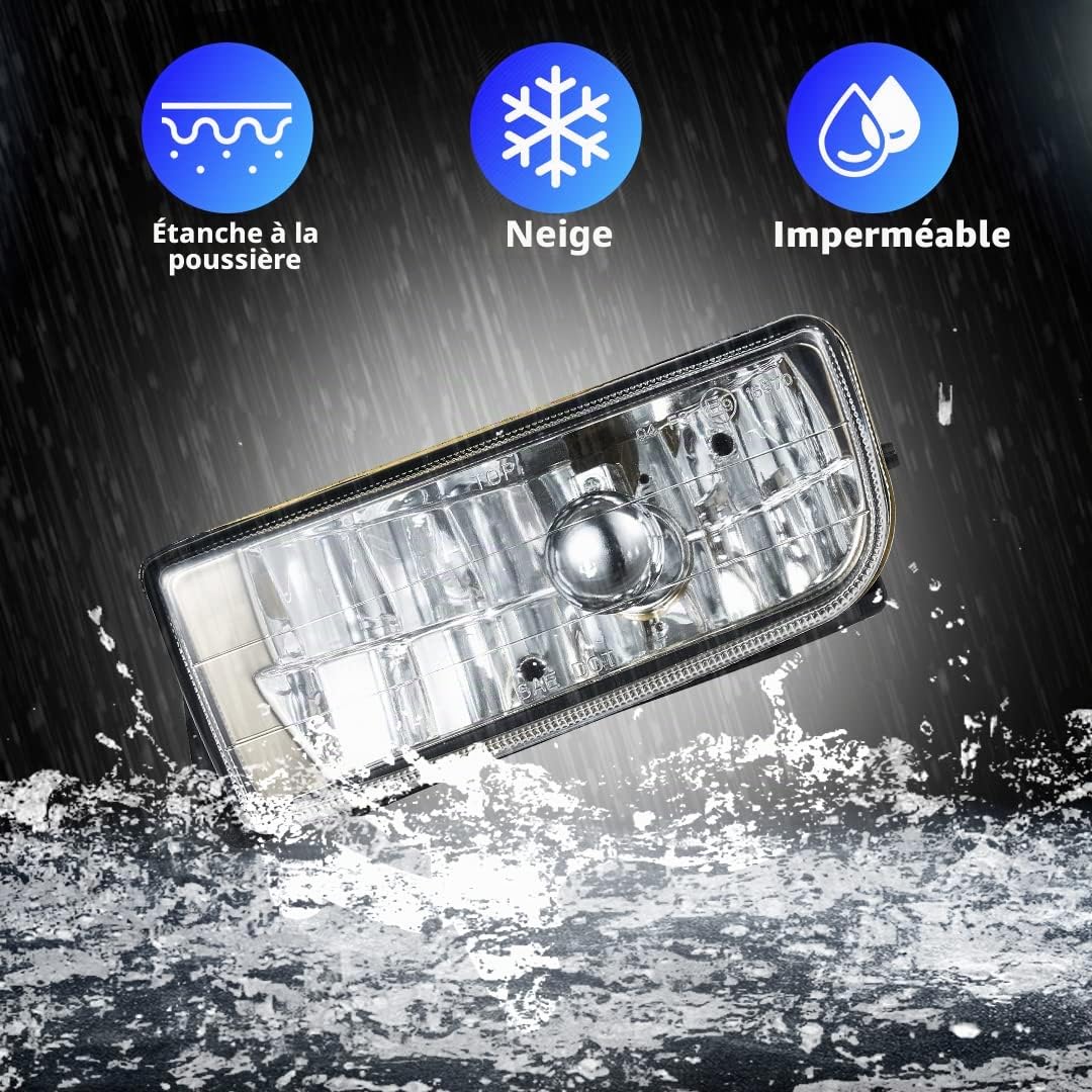 Feux anti-brouillard pour BMW BMW 3er(HB/SDN/WGN)(E36) 09/1990-08/2000 BMW 3er(CPE/CONV)(E36) 10/1991-11/1999 Ein Paar Lentille claire H1 12V 55W R:63178357390 L:63178357389