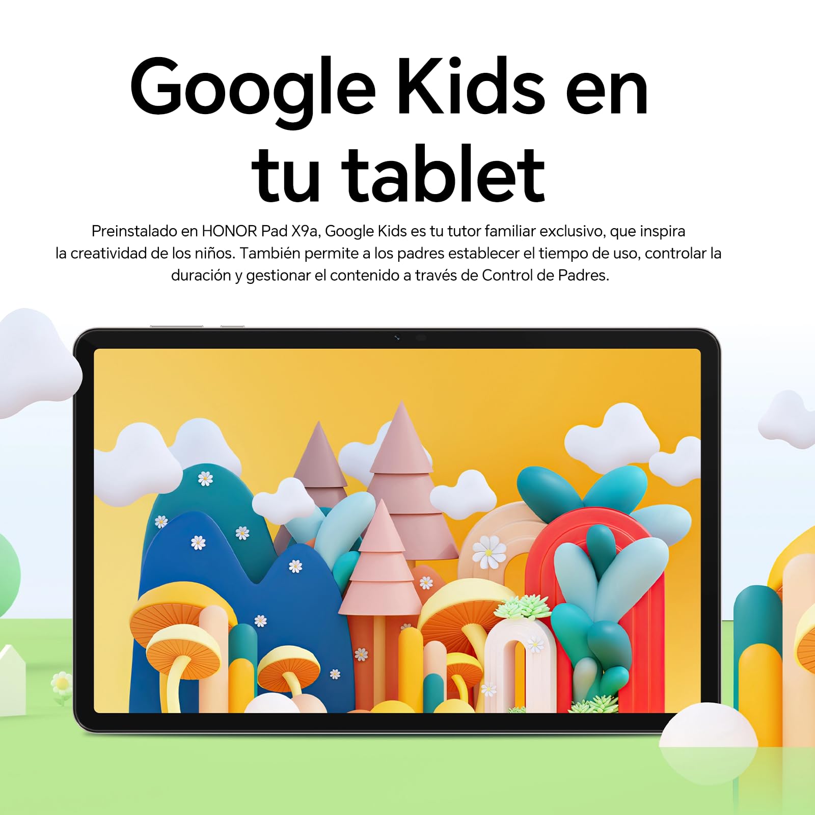 HONOR Pad X9a Tablet 11.5" 2.5K 120Hz Pantalla Cuidado Ocular, 6GB RAM 128GB ROM, Snapdragon 685, Batería 8300mAh, Carga 35W, 4 Altavoces, Cuerpo de Metal, Tablet Android 15, Gris — view 9