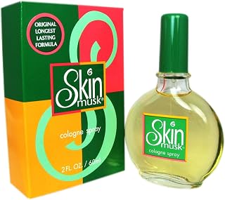 Skin Musk for Women by Parfums de Coeur 2 oz Eau de Cologne Spray - Clean Fresh Floral Sandalwood Musk Fragrance