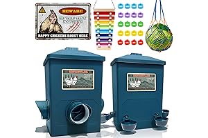 Automatic Chicken Feeder and Waterer Poultry Coop Essentials