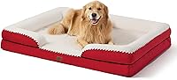 Vista 65 de Bedsure Camas ortopédicas para perros de gran tamaño – Cama lavable grande para perros y gatos, impermeable, cómodo sofá para perros con funda Negro