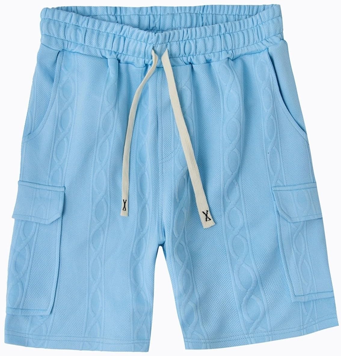 Men's Cargo Shorts Lightweight Elastic Waist Drawstring Workout Shorts Pants with Pockets, S-2XL
