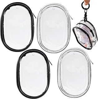4 bolsas de maquillaje transparentes, mini bo...