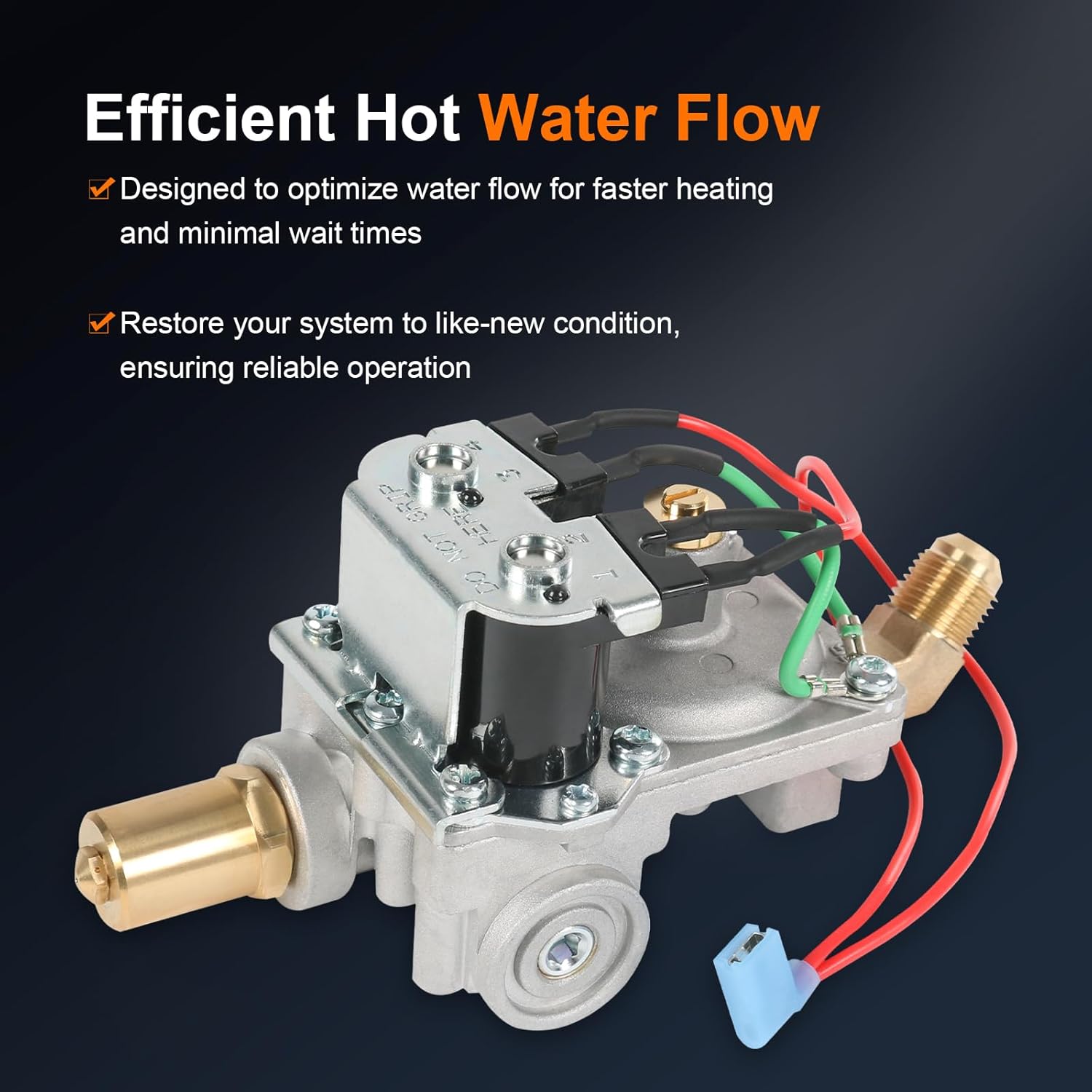 GC6AA-10E 92078 RV Water Heater Gas Valve Replacement for Atwood 6 Gal Water Heaters G6A-2E G6A-3E G6A-4E G6A-6E G6A-7E G6A-8E Replace OEM # 93870 93869 93844